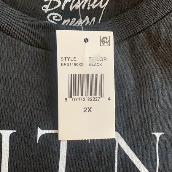 NWT Britney Spears Black Size 2XL T-Shirt - Picture 3 of 5